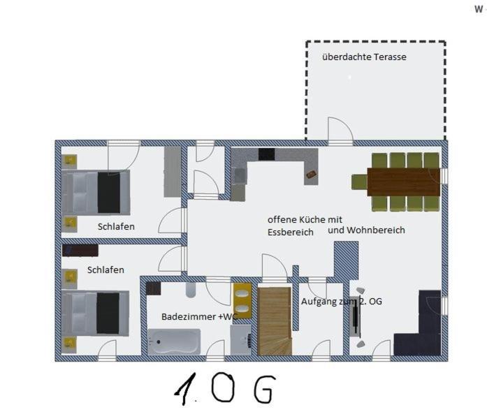 Ferienwohnung Romantica 1. Und 2. Og Schopfloch Bagian luar foto